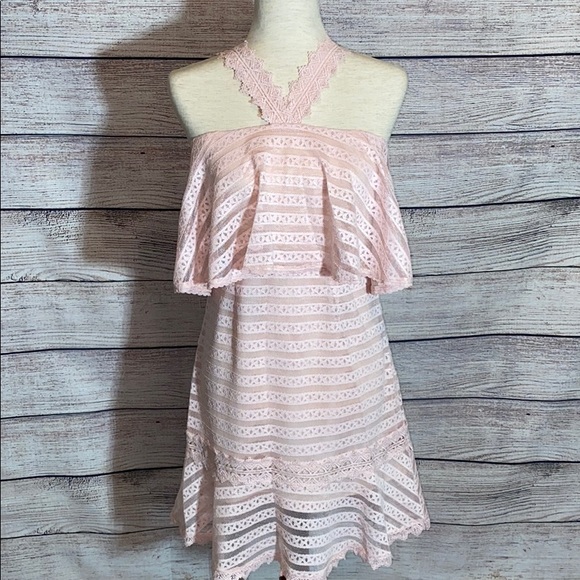 foxiedox Dresses & Skirts - FOXIEDOX WOWEN’S LUCY LACE DRESS IN BLUSH SIZE SMALL